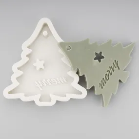 1 PCS Silicone Christmas Tree Car Aroma Mold/ Plaster Mold/ DIY Christmas Gift c