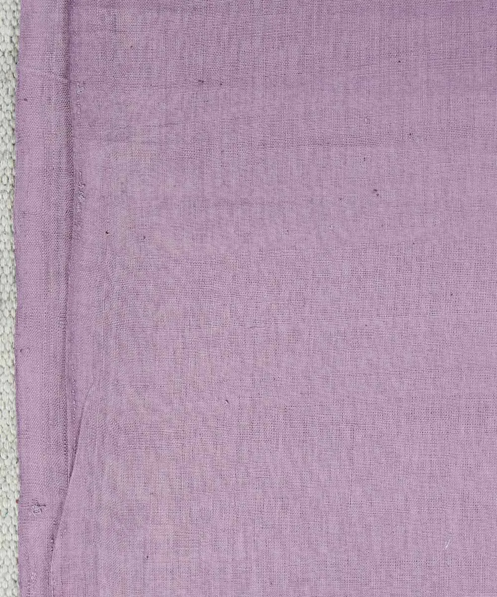 1m Pink Purple Handspun Handwoven Cotton Fabric