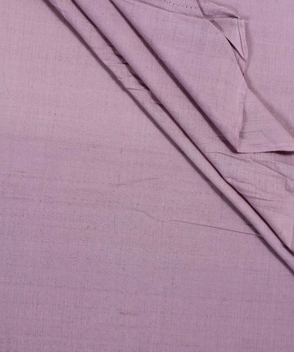 1m Pink Purple Handspun Handwoven Cotton Fabric