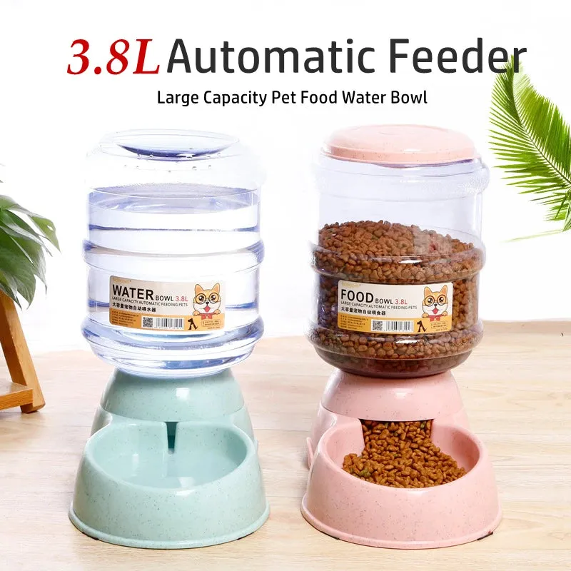 3.8L Auto Pet Feeder & Waterer (Cats & Dogs) | Travel-Ready