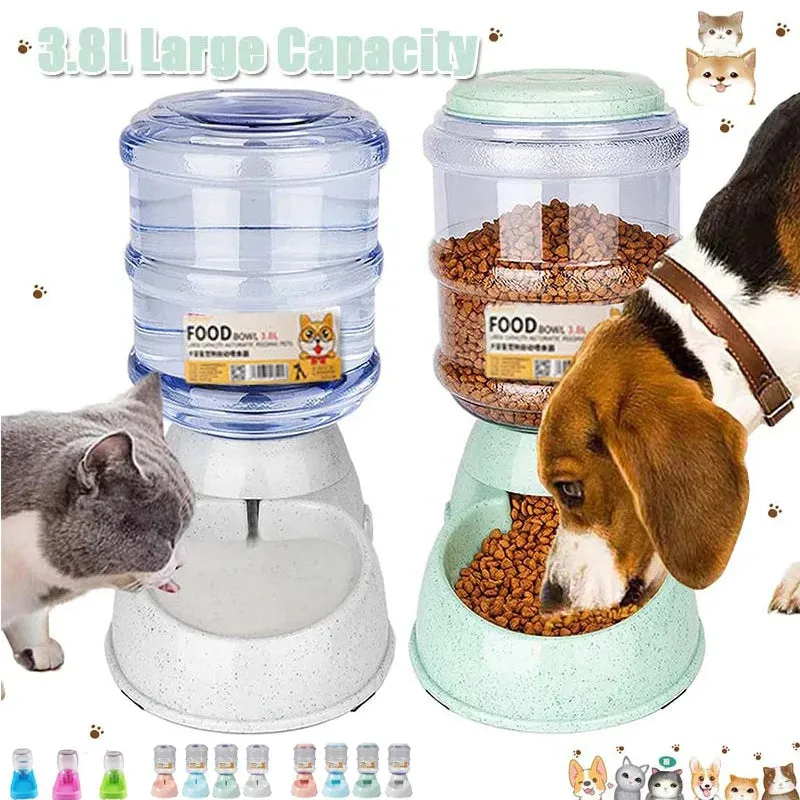 3.8L Auto Pet Feeder & Waterer (Cats & Dogs) | Travel-Ready