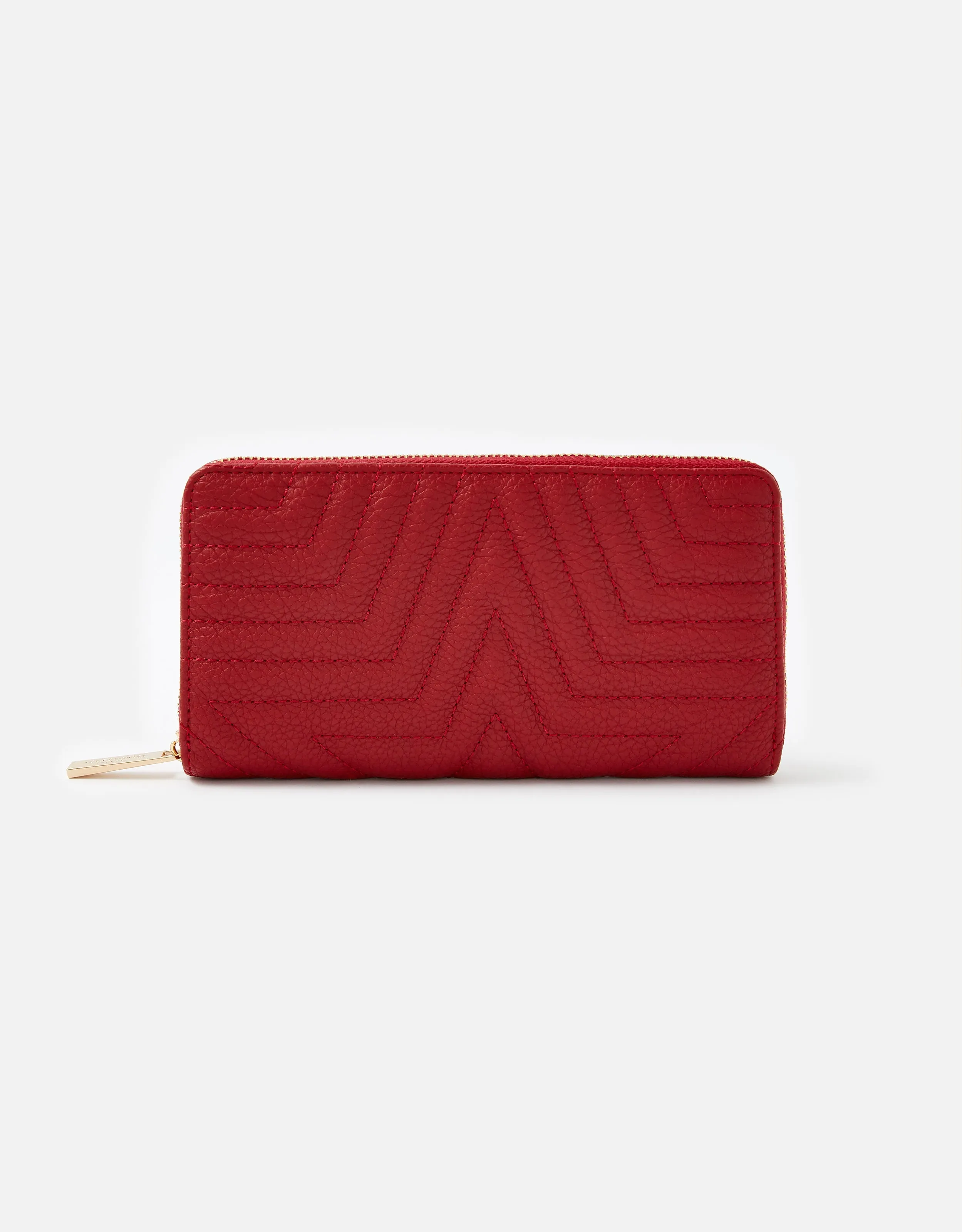 Accessorize London Women's Star Quilt Red Wallet