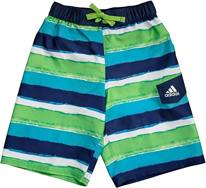 Adidas Boys' Elastic Waist Swim Trunks Boardshorts