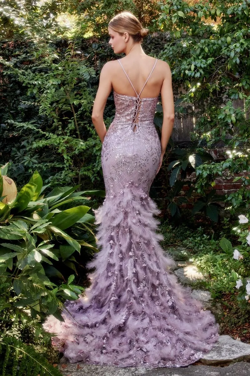 Adorn | Feather Mermaid Gown | Andrea & Leo Couture A1116