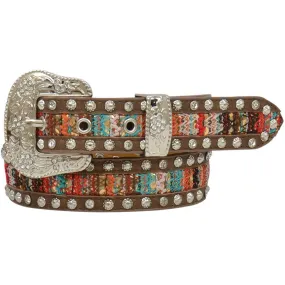 Angel Ranch Girls' Fabric Inlay Belt