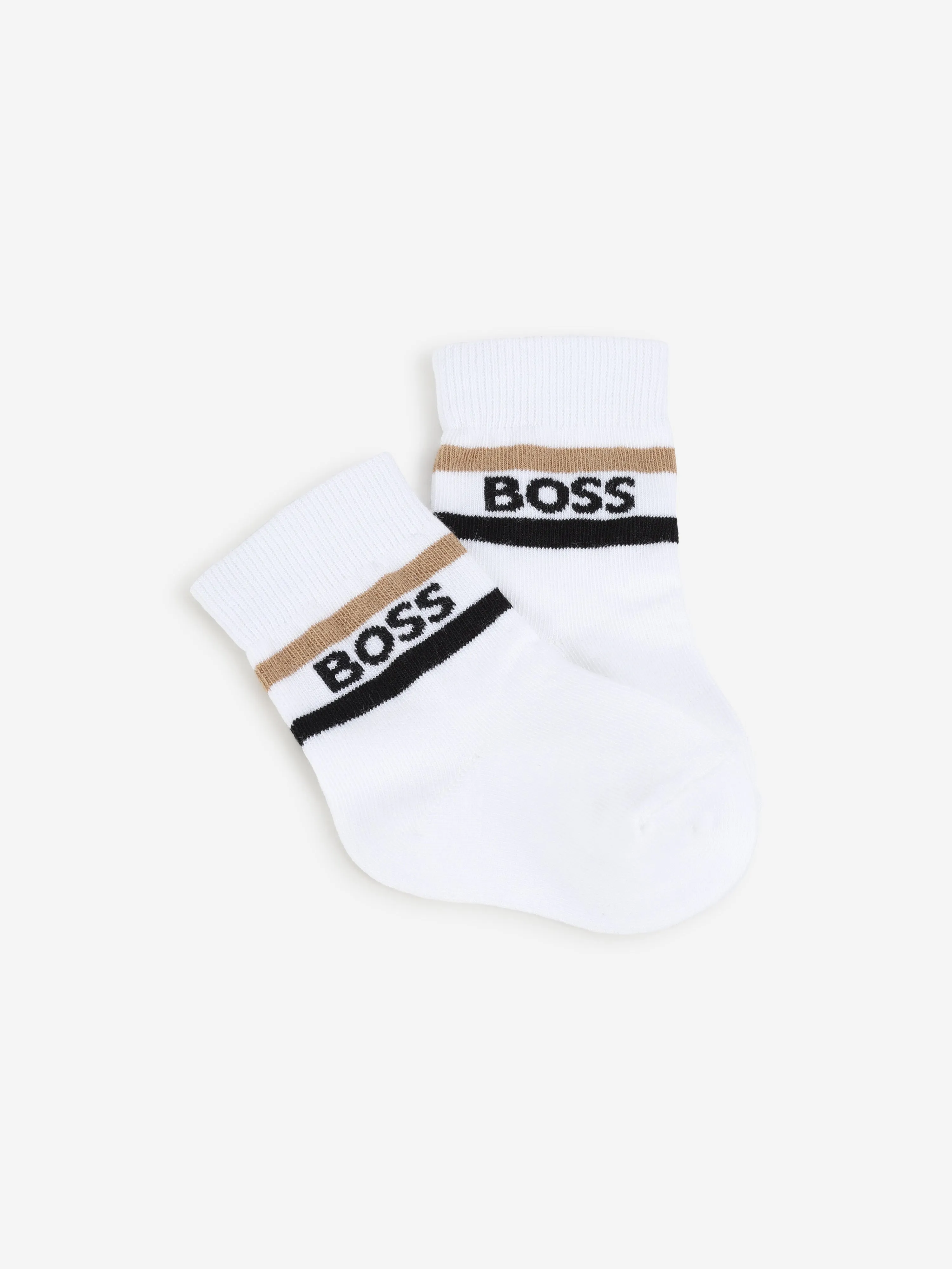 Baby Boys 3 Pairs Of Socks Set in White