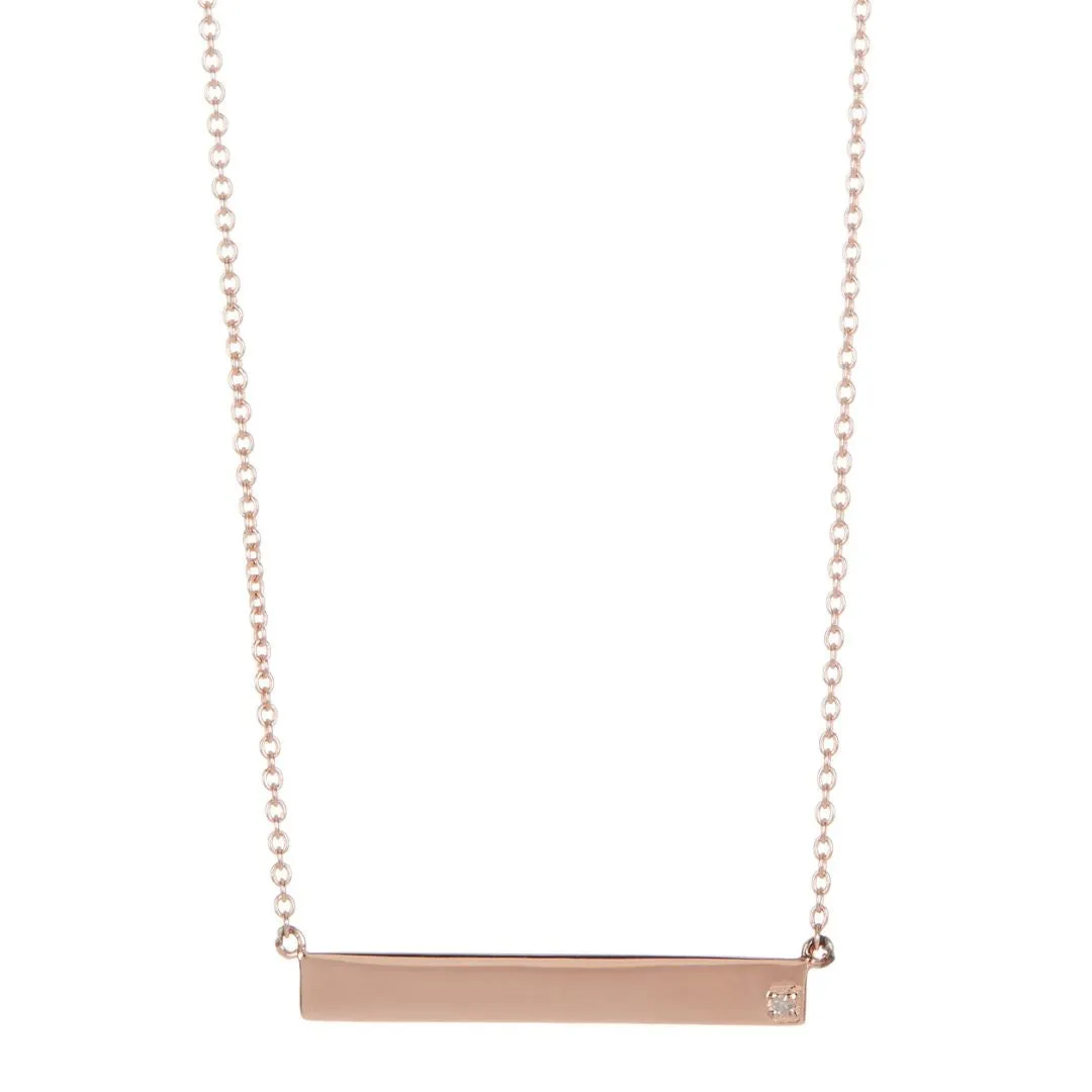 Bar Necklace rose gold