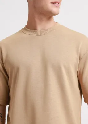 Birch Beige Oversized Basic T-shirt