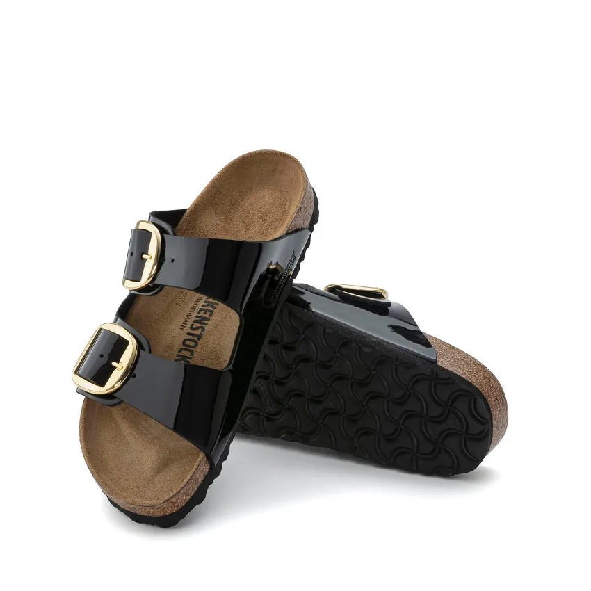 BIRKENSTOCK SANDALO ARIZONA BIG BUCKLE 1019817 NERO LUCIDO