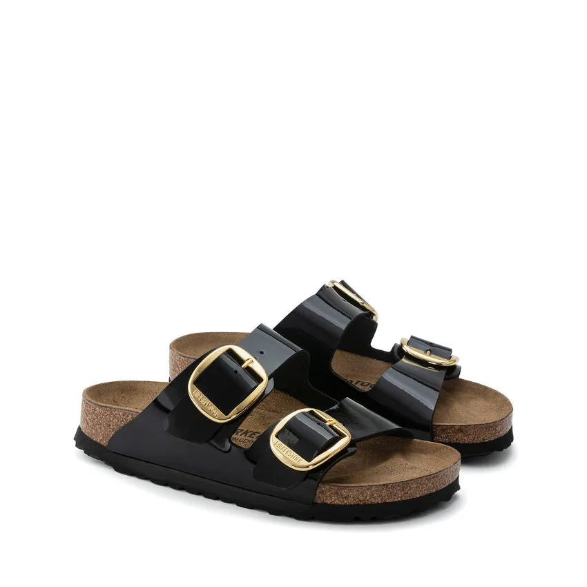 BIRKENSTOCK SANDALO ARIZONA BIG BUCKLE 1019817 NERO LUCIDO