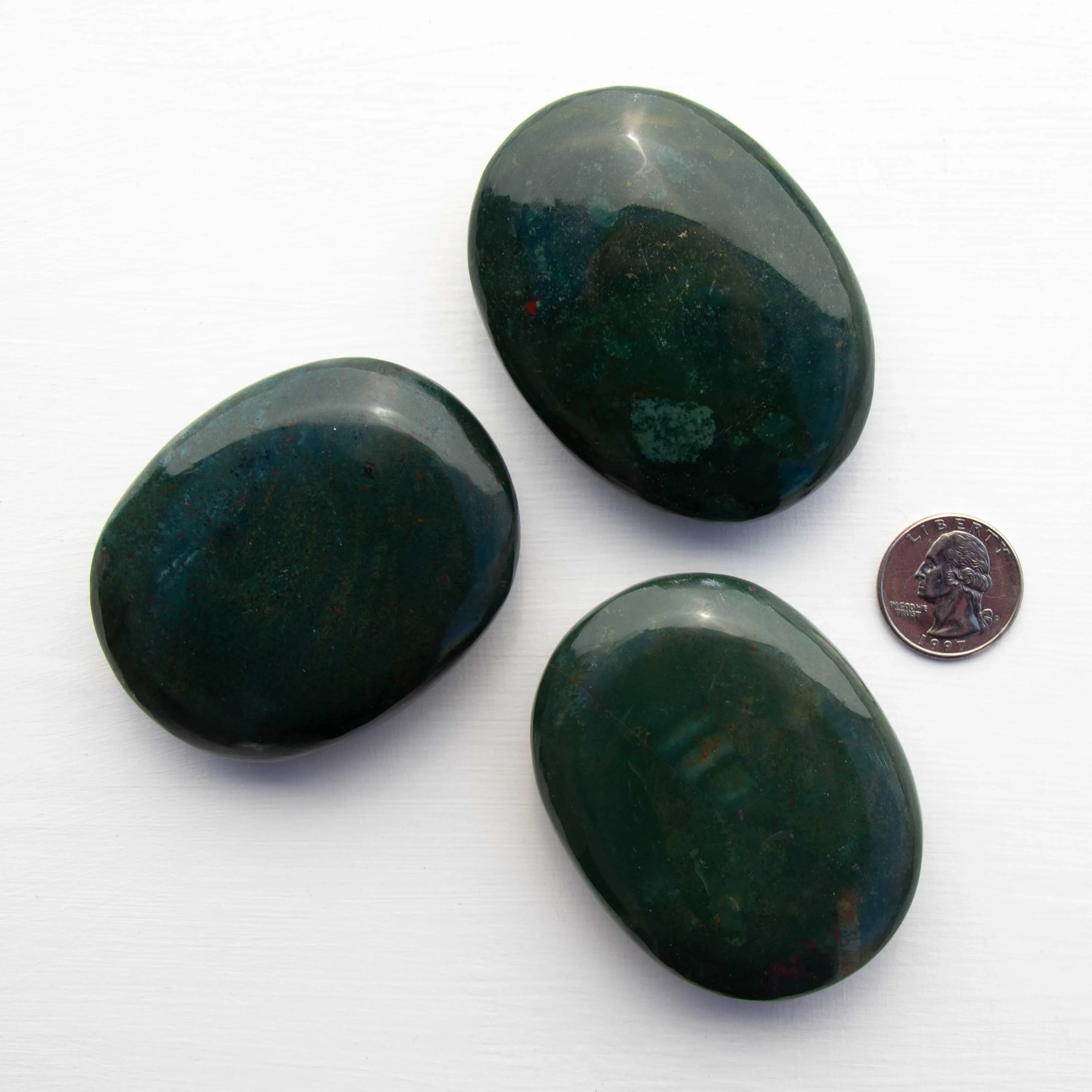 Bloodstone - Polished, Palm Stones