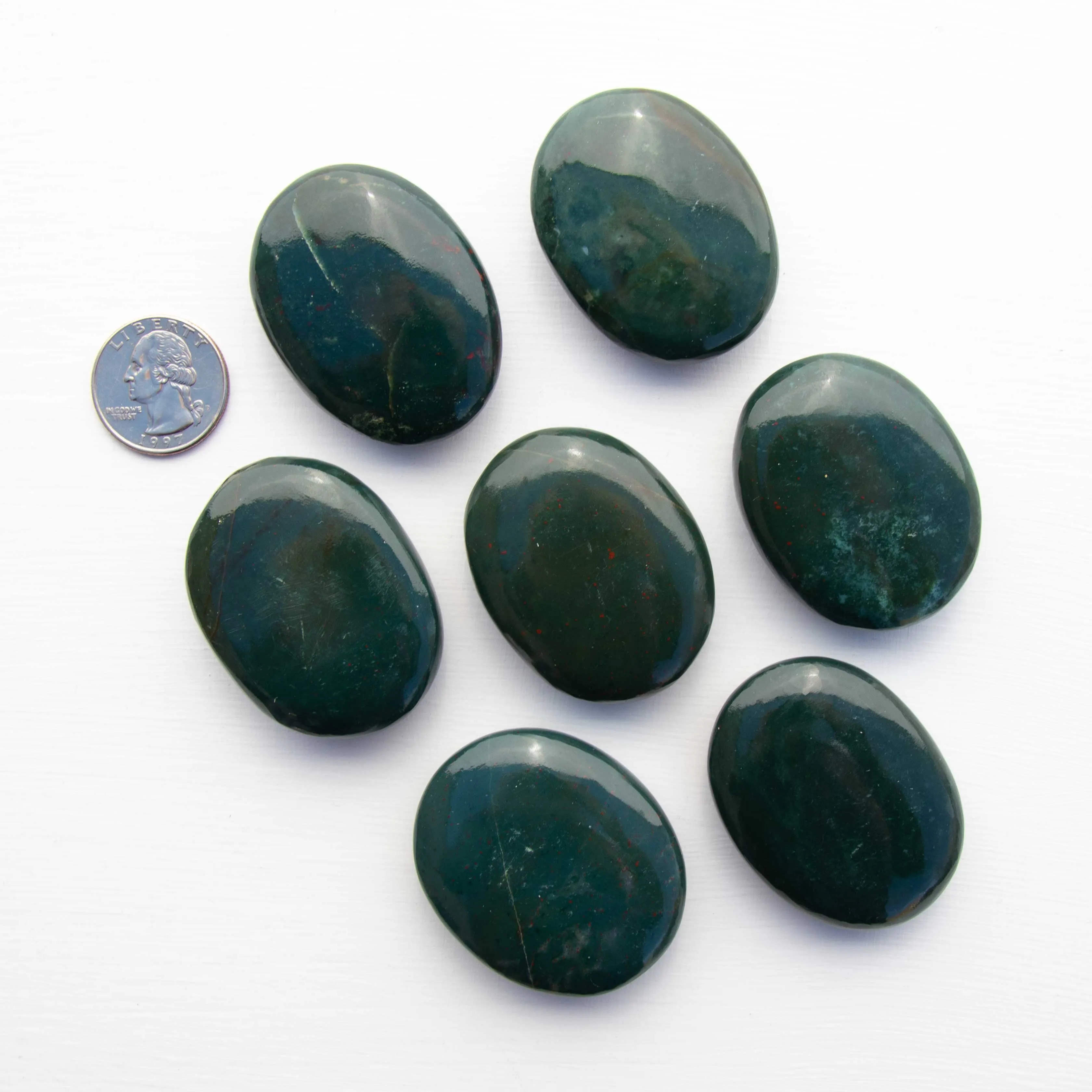 Bloodstone - Polished, Palm Stones