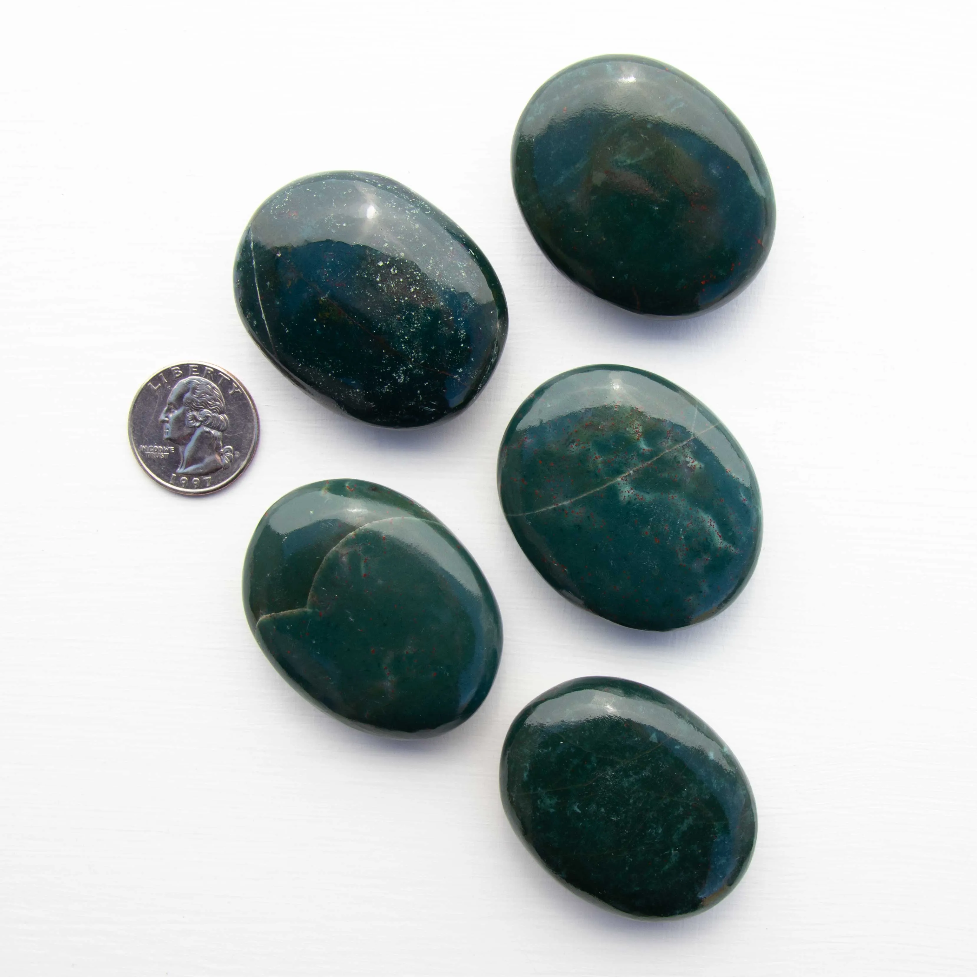 Bloodstone - Polished, Palm Stones