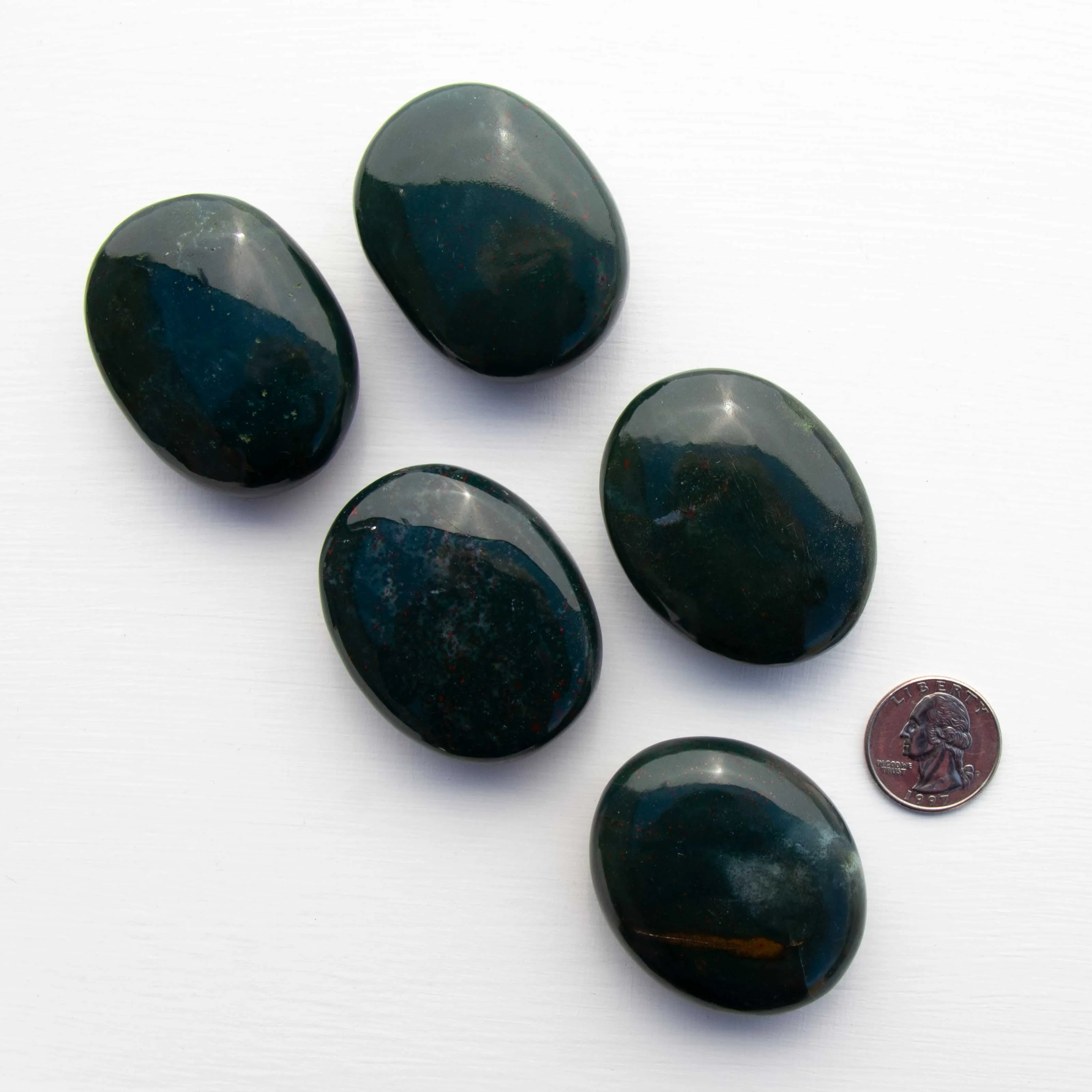 Bloodstone - Polished, Palm Stones