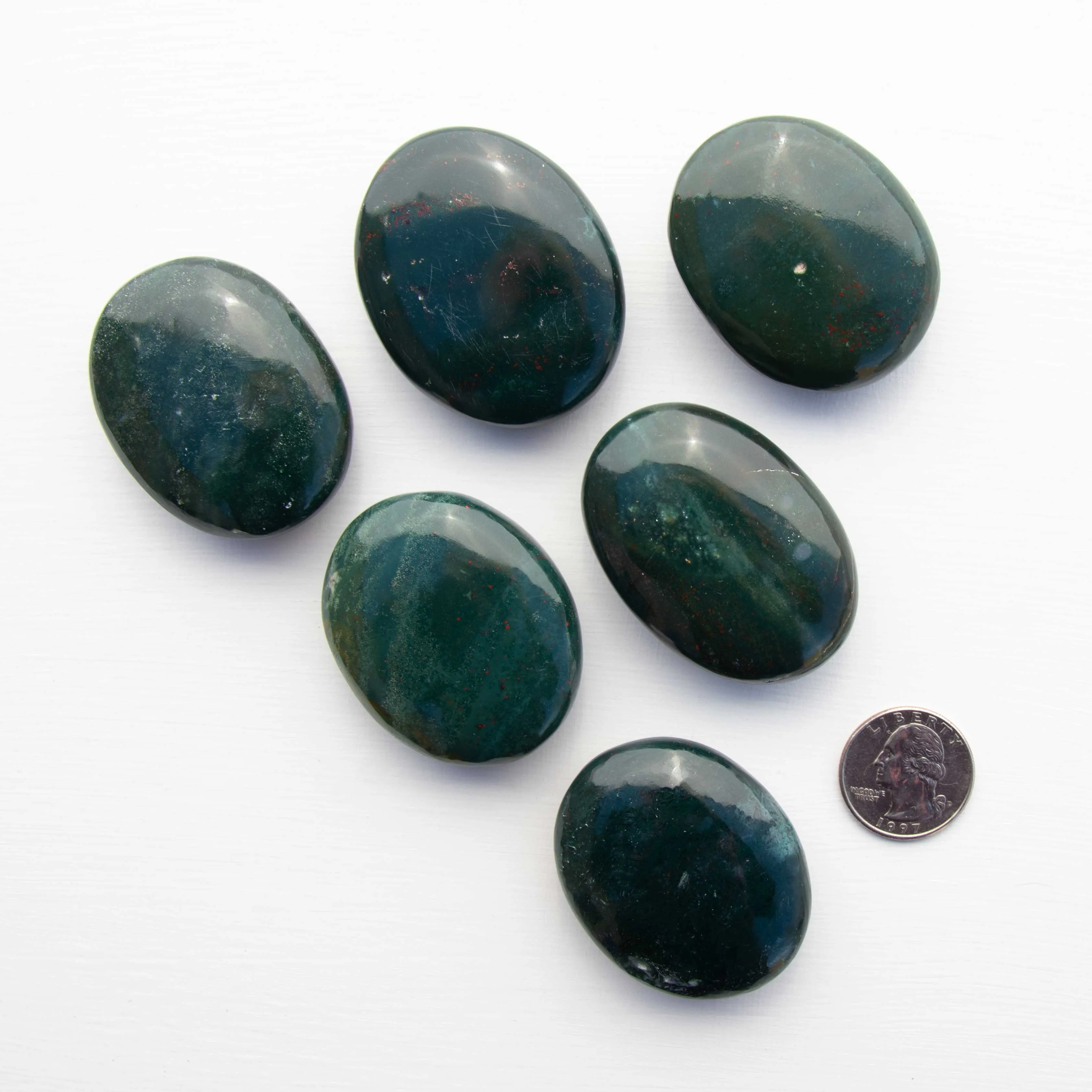 Bloodstone - Polished, Palm Stones