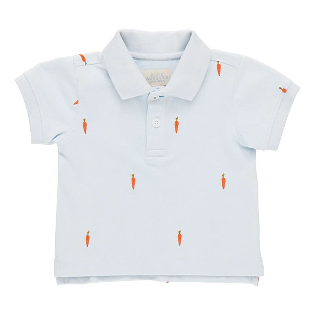 Blue Rooster Boys Alec Shirt - Carrot Embroidery