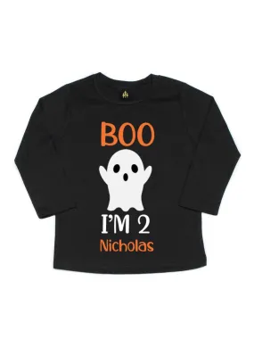 Boo I'm 2 Ghost Birthday Shirt - Short & Long Sleeve