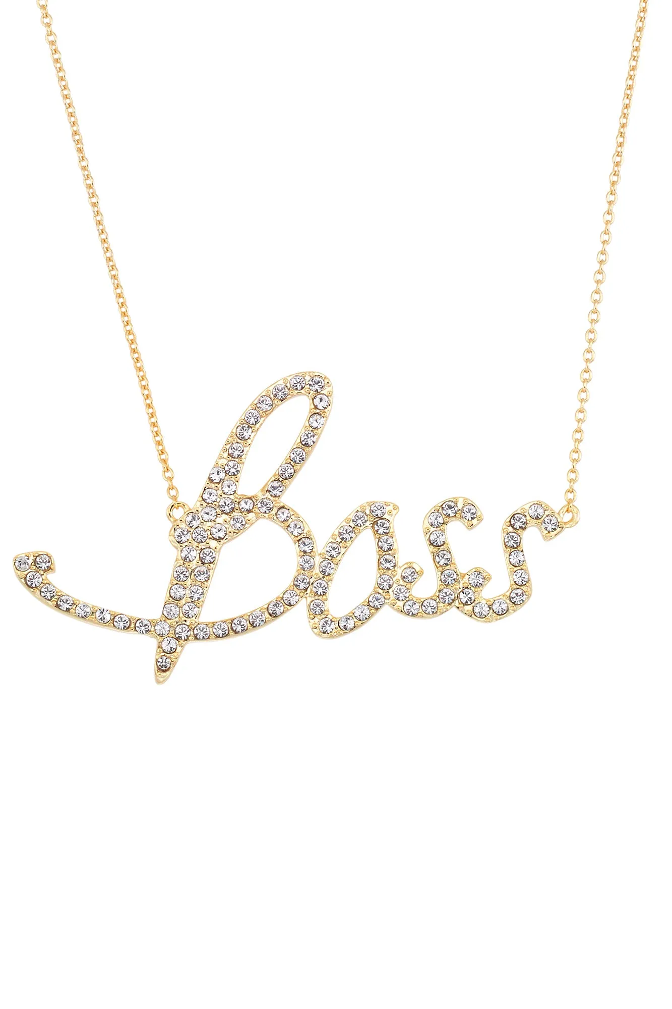 Boss Nameplate Necklace - Extra Large