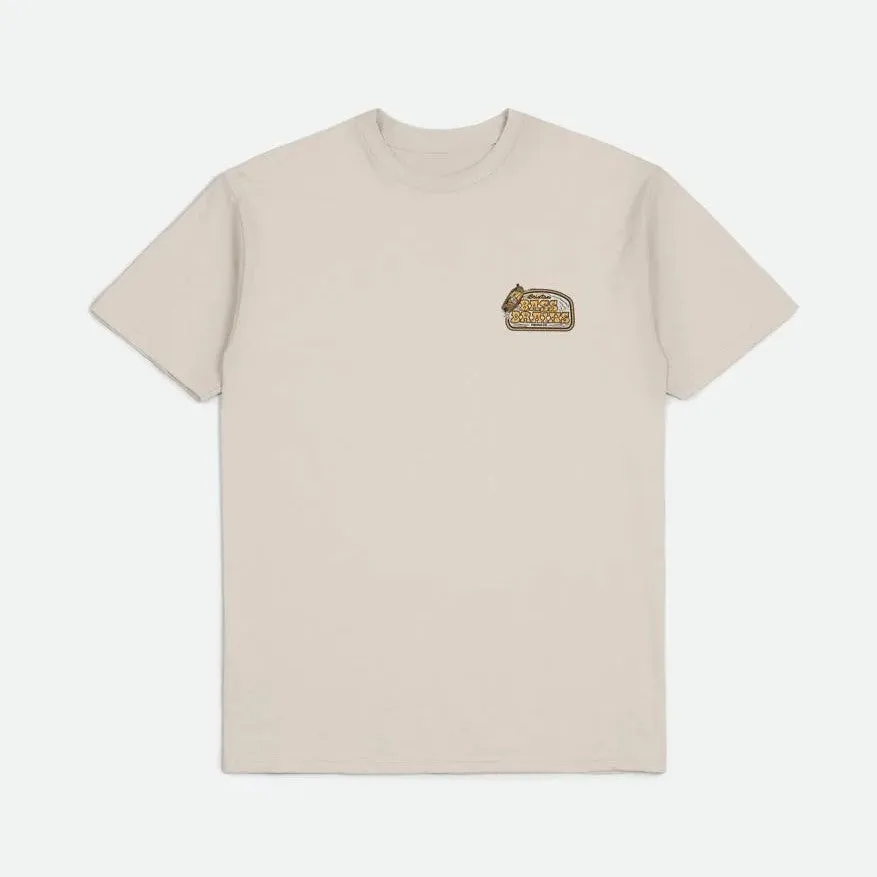 BRIXTON Bass Brains Boat Standard T-shirt - Cream