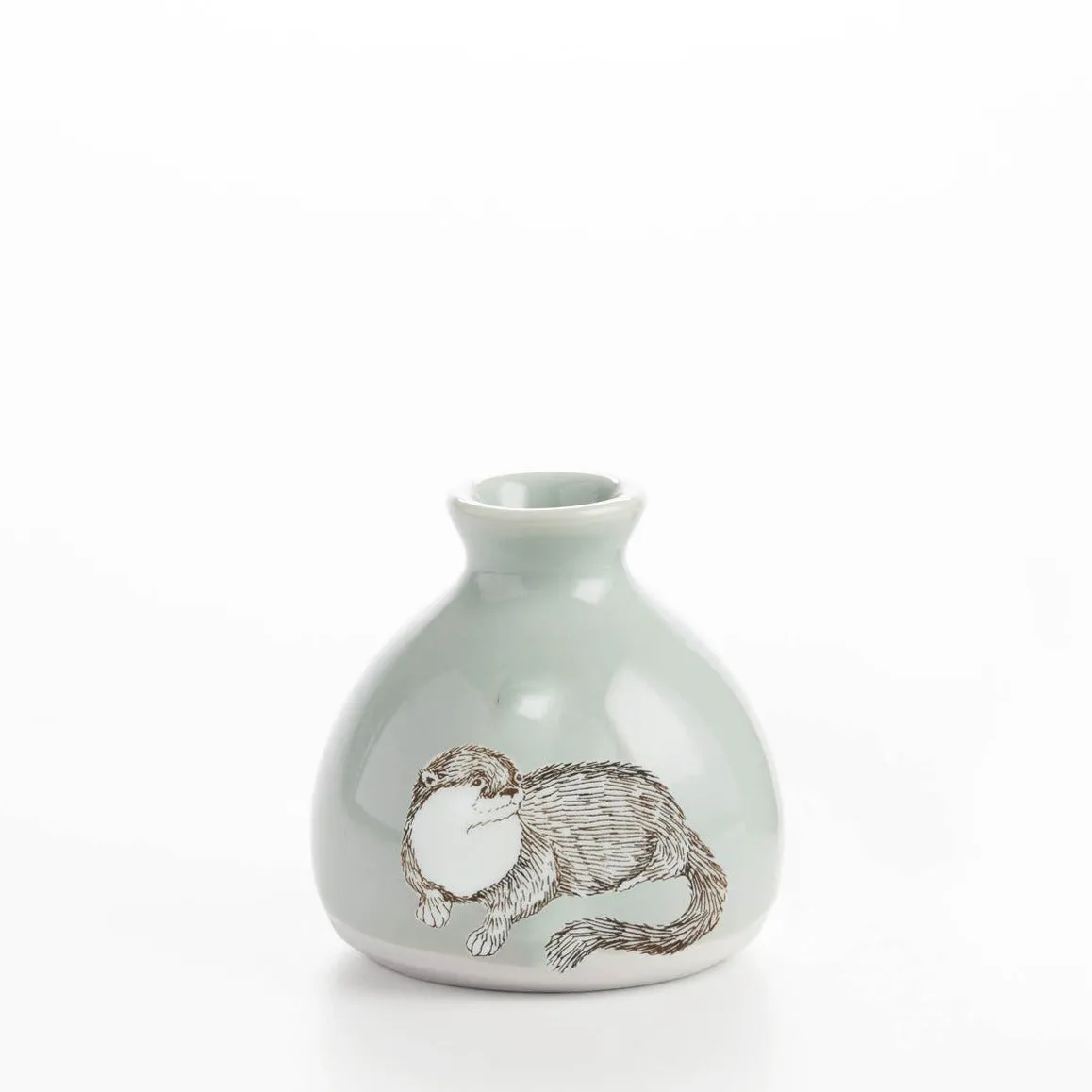 Bud Vase in Celadon (Multiple Illustrations) by SKT Ceramics