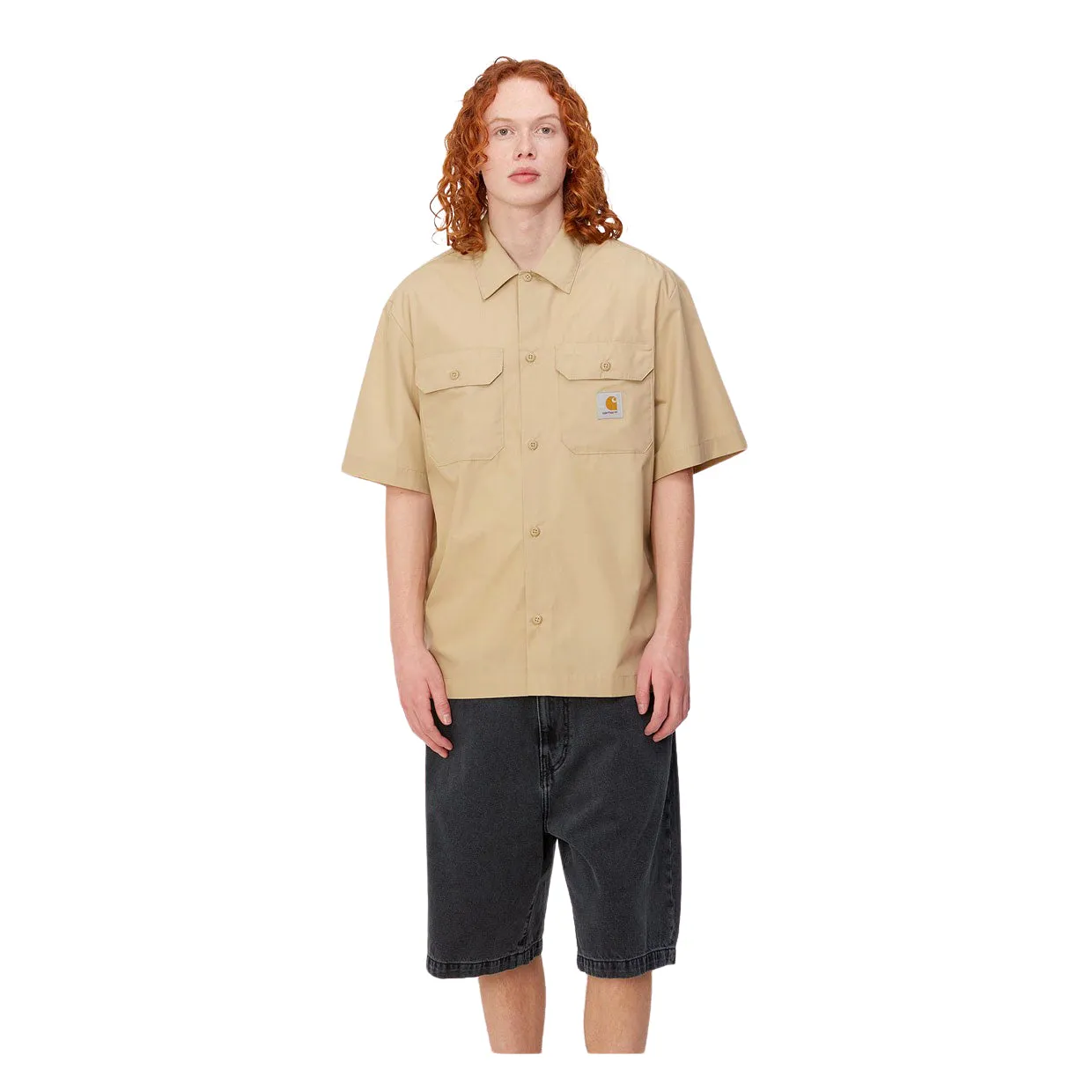 Camicia Uomo Carhartt WIP S/S Craft Shirt Beige