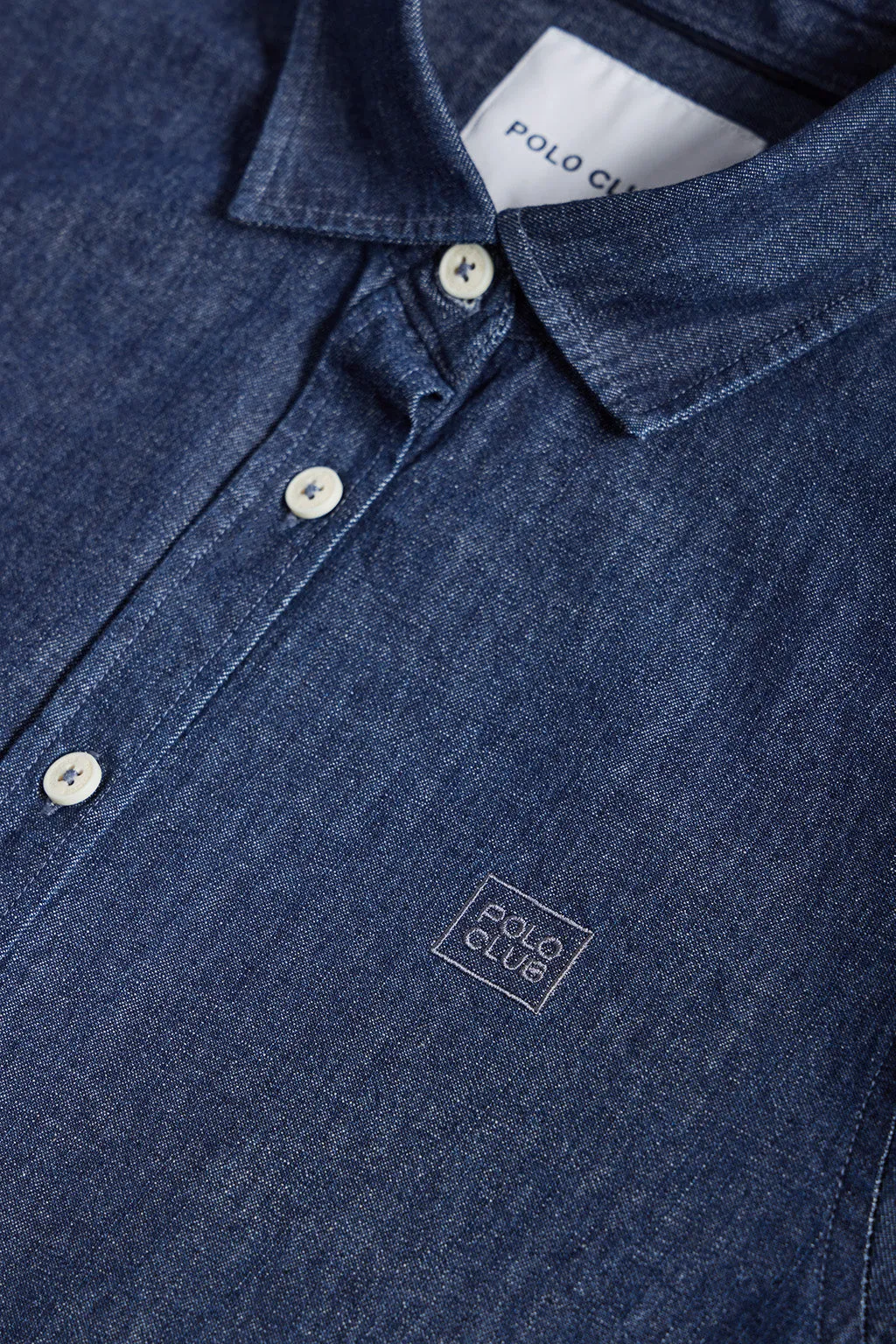 Camisa denim Loose Fit con logo bordado