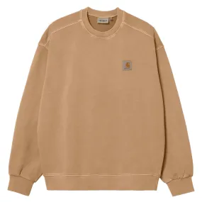 Carhartt WIP Nelson Sweat Dusty H Brown