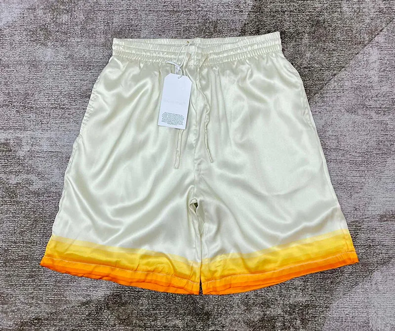 CASABLANCA Panoramique Silk Satin Shorts