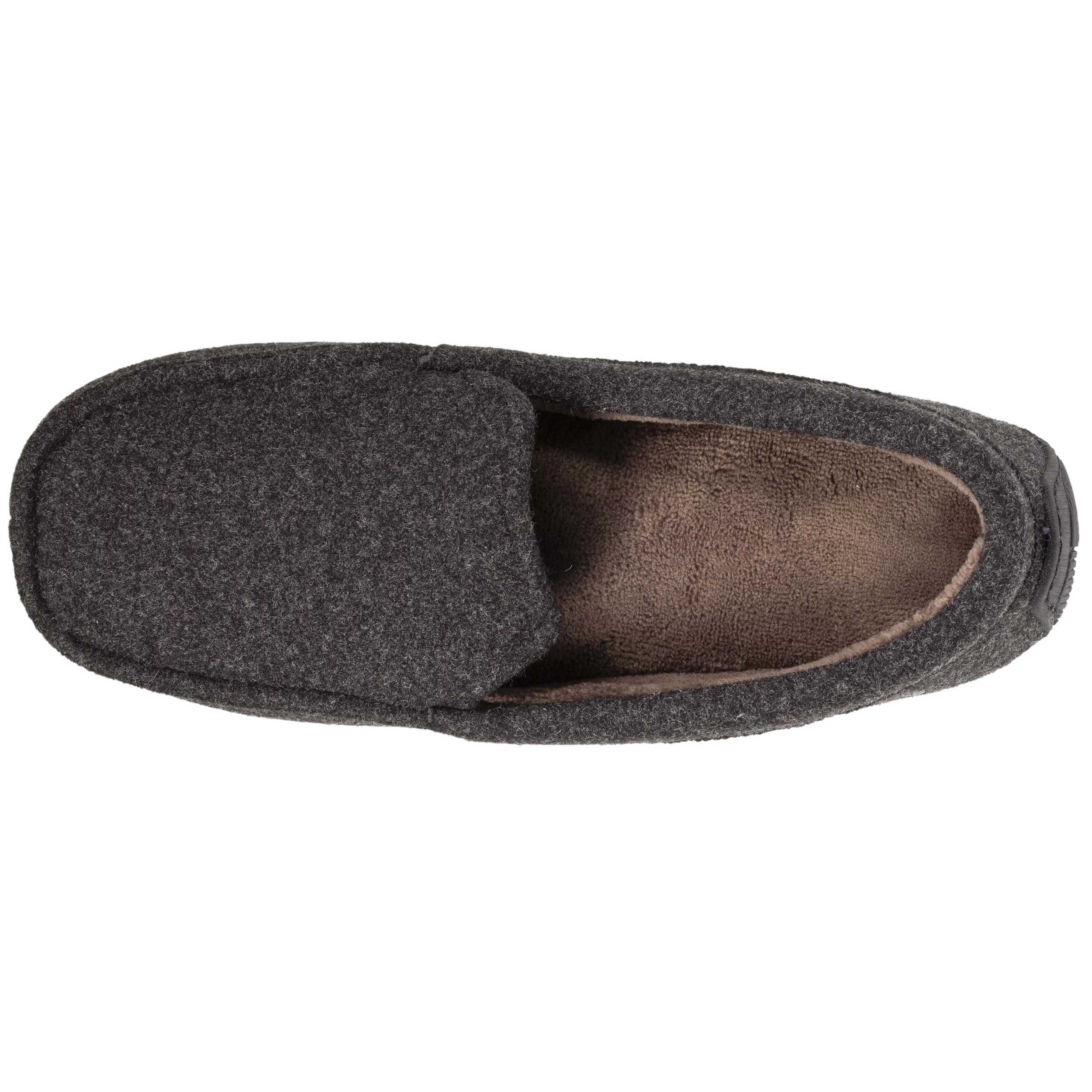 Chaussons mocassins Homme feutrine Gris Chiné