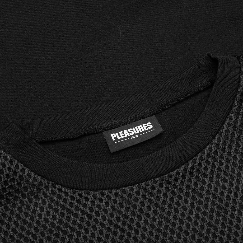 Chicago Mesh Long Sleeve Shirt - Black