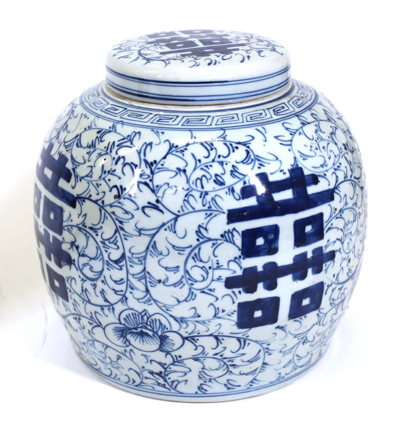 Chinese Blue and White Ceramic Ginger Jar