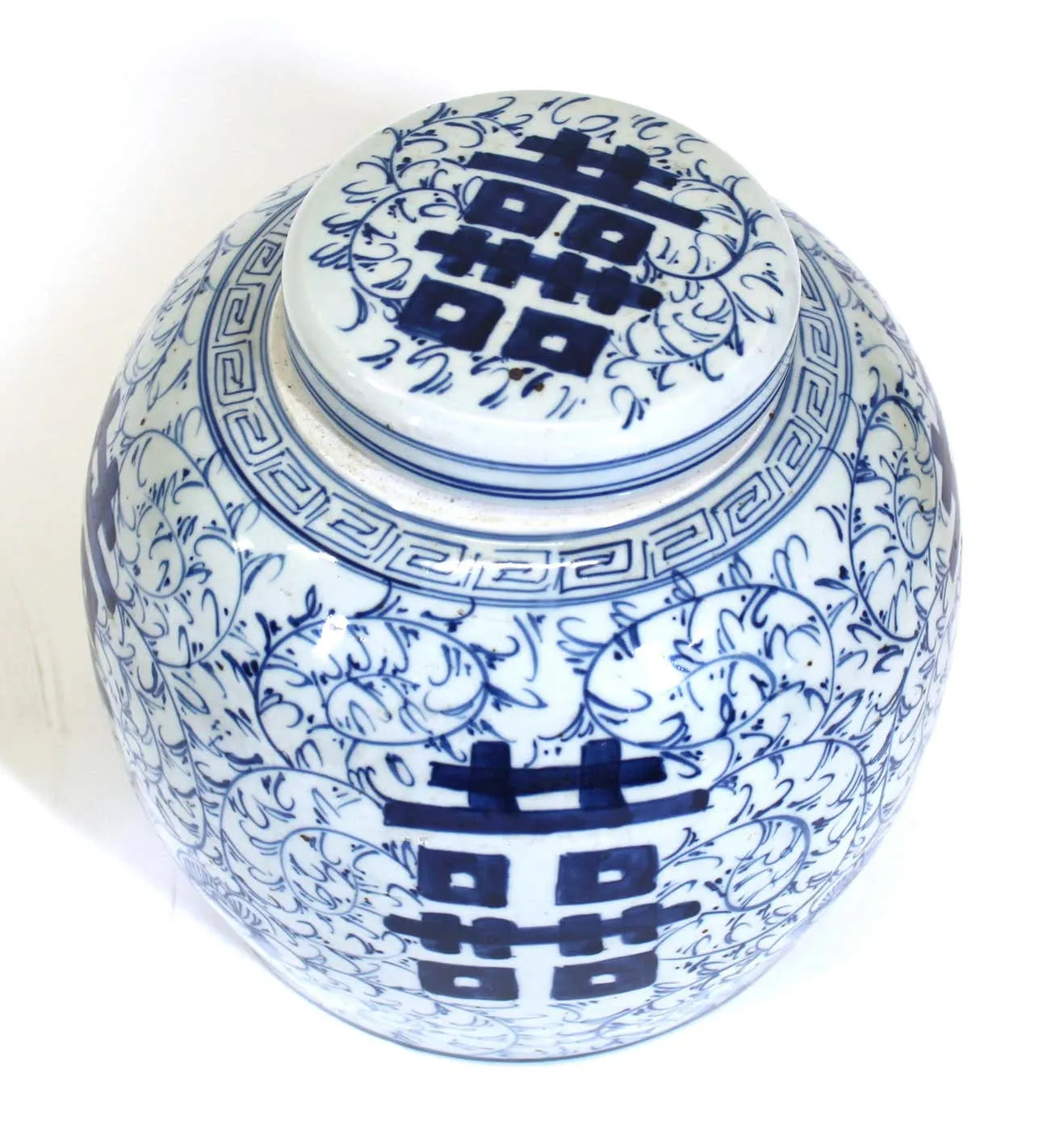 Chinese Blue and White Ceramic Ginger Jar