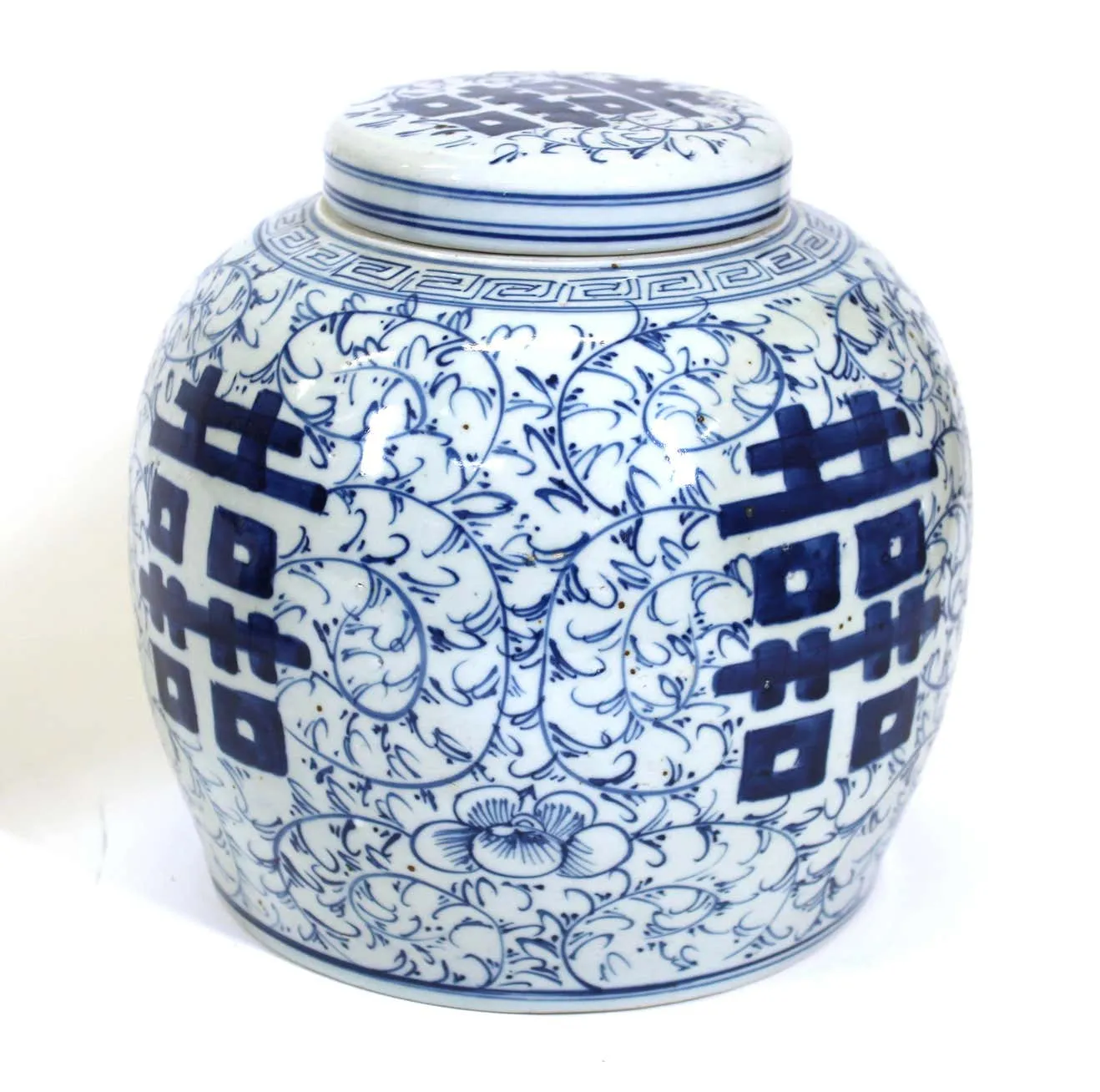 Chinese Blue and White Ceramic Ginger Jar