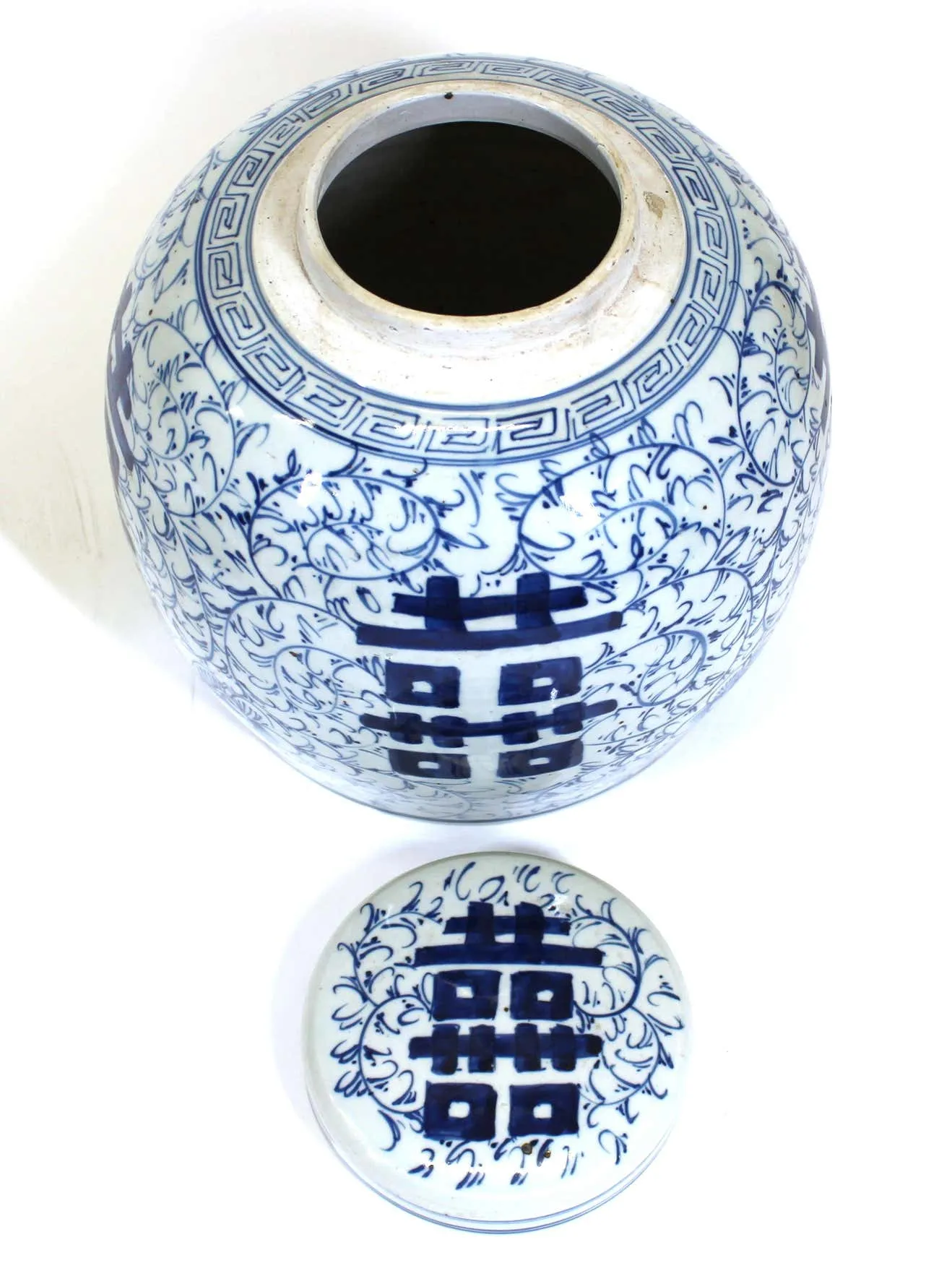 Chinese Blue and White Ceramic Ginger Jar