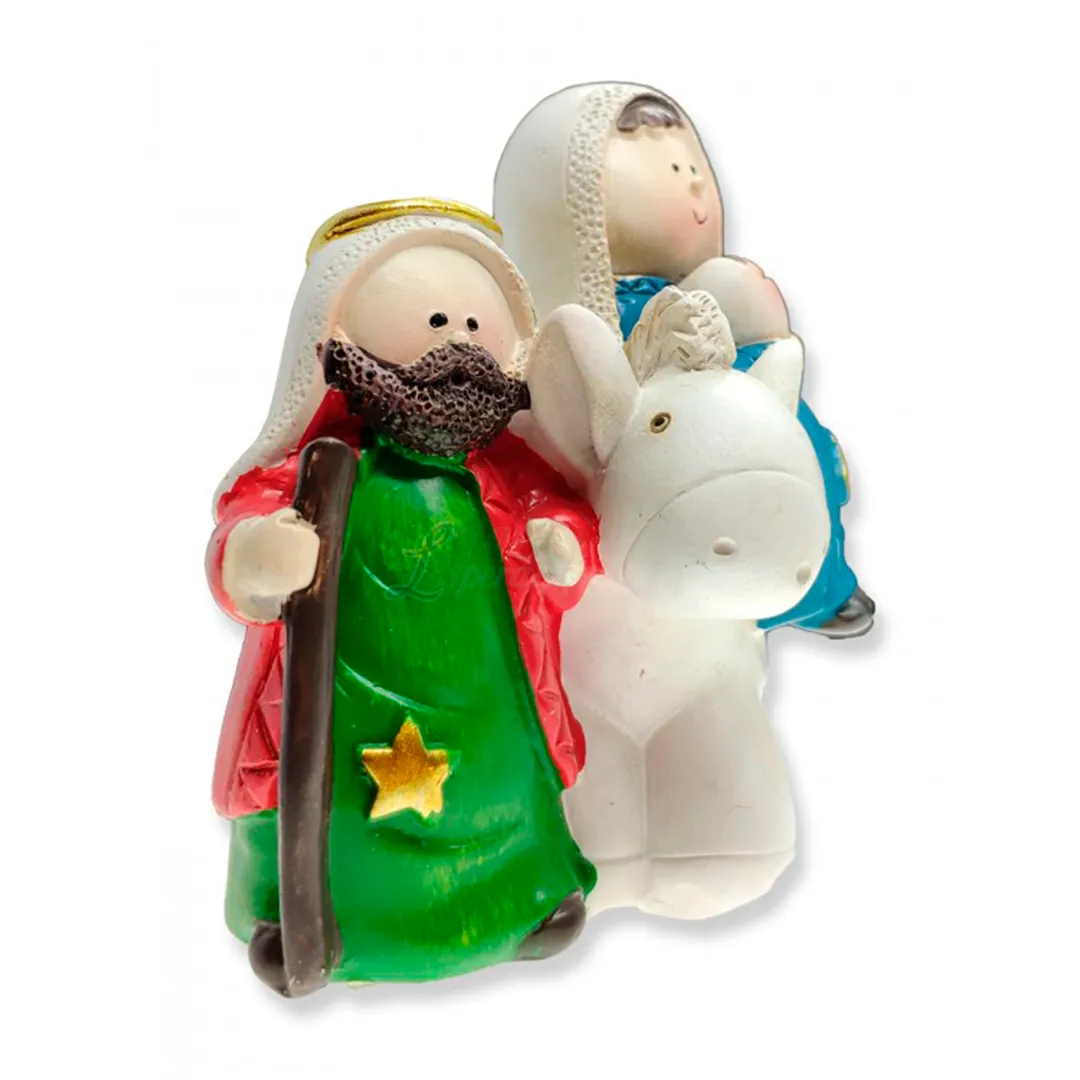 Colored Nativity Set - Flight to Egypt | 2.76'' | 7cm