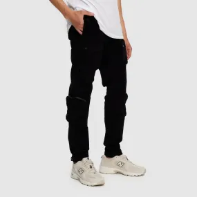 CORDUROY UTILITY PANTS BLACK