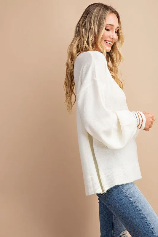 Cozy Up Sweater in Ivory