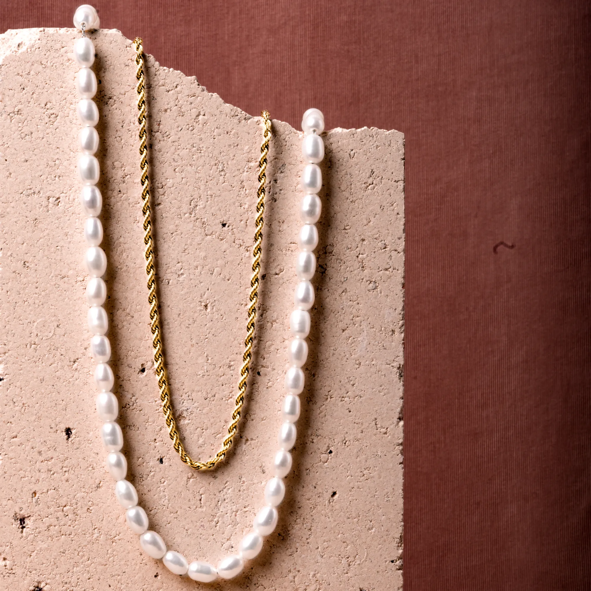 Crystal Pearl Necklace