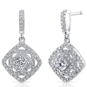 Cubic Zirconia Earrings Sterling Silver