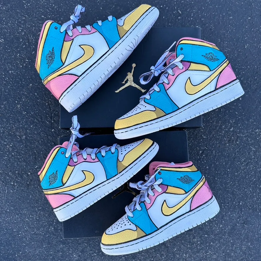 Custom Jordan 1 Mid - Cartoon - Kaitlyn Kelly - Custom Order - Invoice 2 of 2