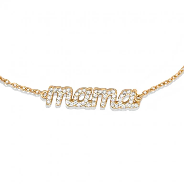 CZ Mama Bracelet | Gold Vermeil