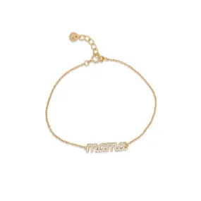 CZ Mama Bracelet | Gold Vermeil