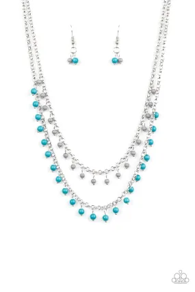 Dainty Distraction - Blue Necklace