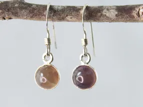 Dark Agate Sterling Silver Earrings