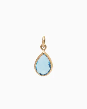 Dewdrop Stone Pendant - Hampton Blue Topaz