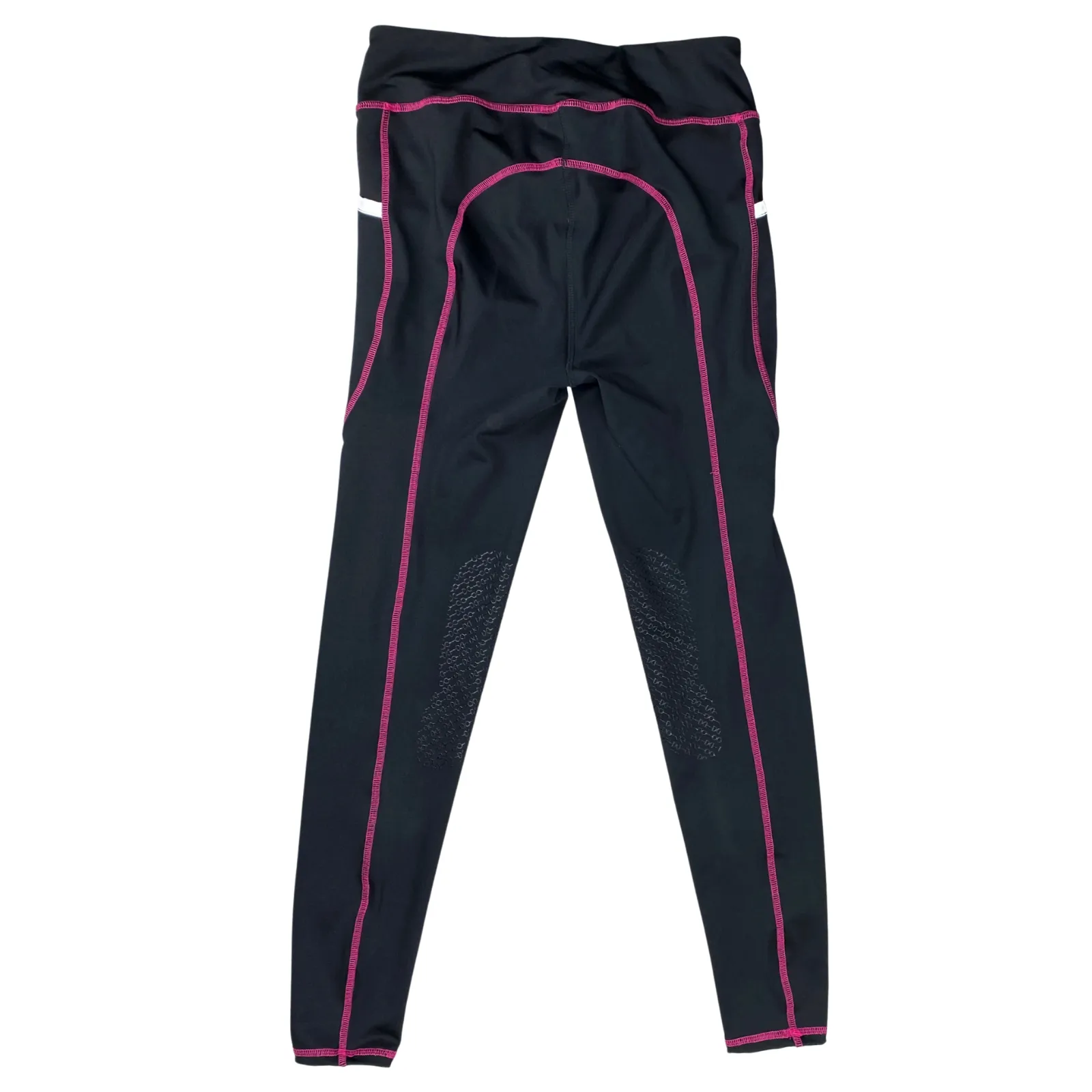 Dover Saddlery Coolblast Tights in Black/Pink - Children's XL