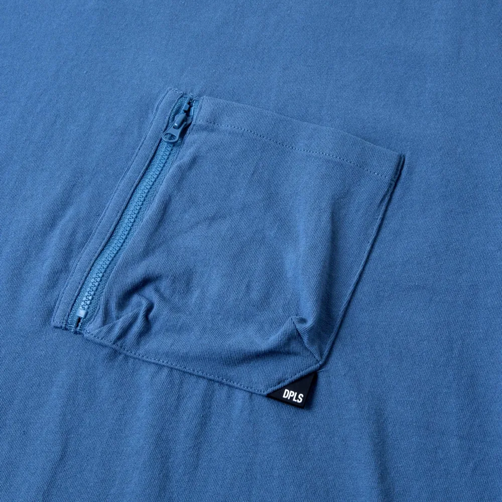 DPLS LFFT FUNCTIONAL POCKET TEE-BLUE