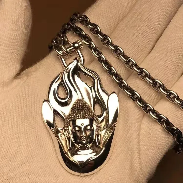 Flaming Buddha Amulet