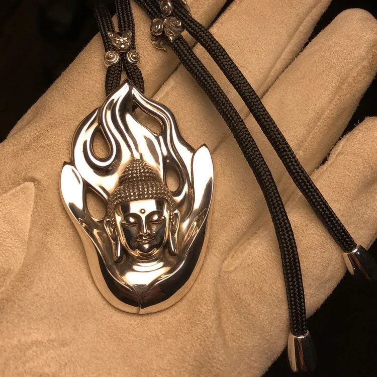 Flaming Buddha Amulet