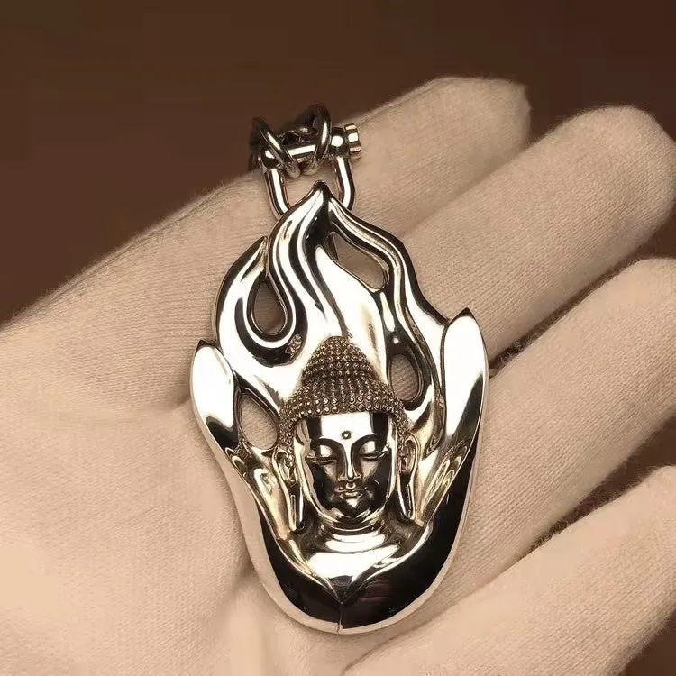 Flaming Buddha Amulet